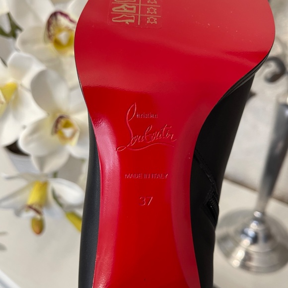 $1,195 NWB Christian Louboutin Lock Booty Boots Size 37 AUTHENTIC❤️ - Picture 9 of 11